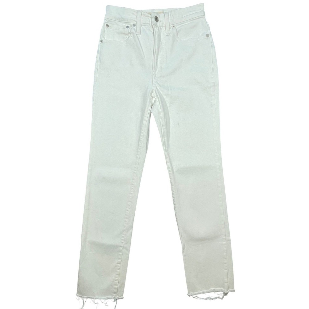 Madewell White The Perfect Vintage High Rise Straight Leg Jeans Women 24